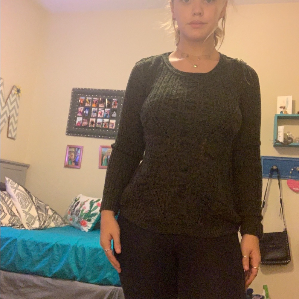 Green and black Sweater